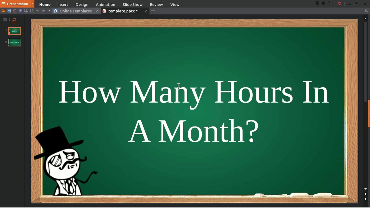 Hours in a Month