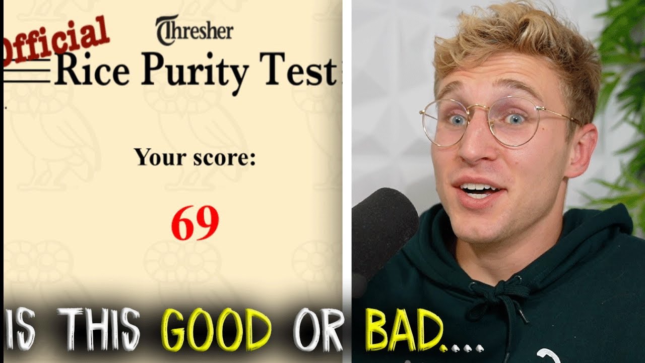 Rice Purity Test Score Mean